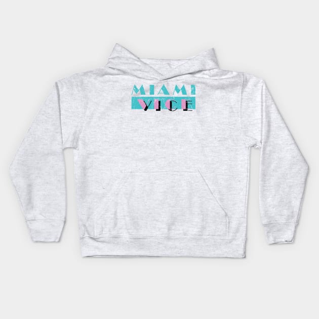 Miami Vice Kids Hoodie by MindsparkCreative